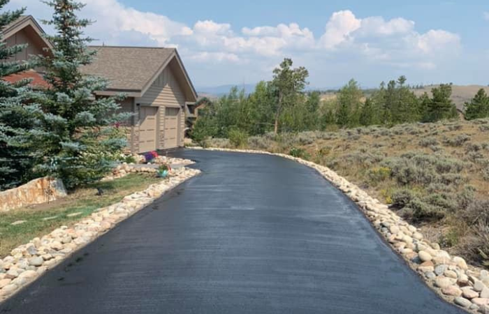 loose fill paving driveway